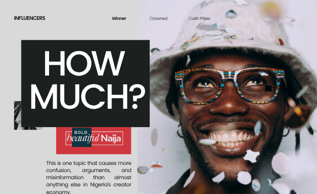 Bold Beautiful Naija guide header graphic titled How Much Should Nigerian Creators Charge for Sponsorship Deals, featuring an analytical framework for influencer rate card strategies.