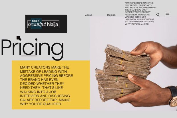 Step-by-step sales funnel graphic detailing influencer sponsorship pricing strategy, explaining how to demonstrate commercial relevance and audience fit before negotiating campaign rates.