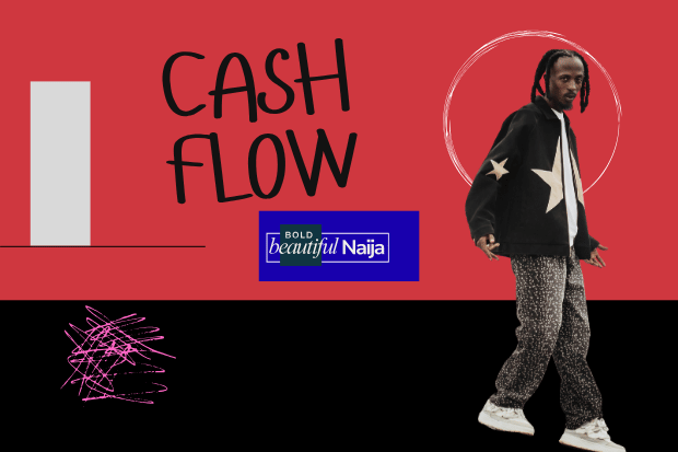 An e-commerce productization graphic for Bold Beautiful Naija displaying cash flow optimization and monetizing organic traffic through a proprietary brand.
