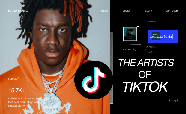 Bold Beautiful Naija guide hero banner showing Nigerian artists using TikTok mini-campaigns to bypass traditional radio and music gatekeepers.