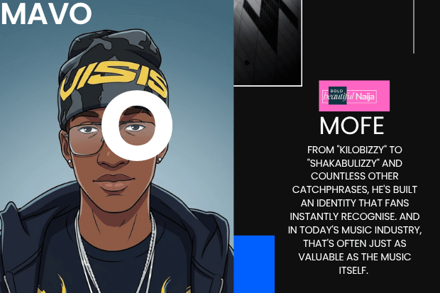 MAVO biography visual highlighting his journey from Edo State to becoming one of Nigeria's fastest-rising Afrobeats artists.